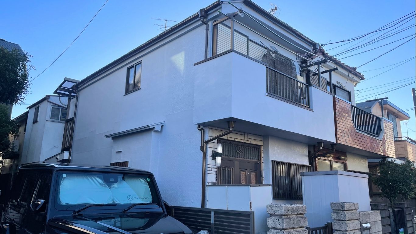 外壁塗装後の戸建住宅の外観